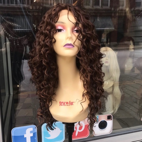 Long curly copper ginger brown Lacefront wig 2020 - Picture 2 of 8